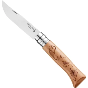 CUCHILLO OPINEL N°8 GRABADO DE CICLISMO