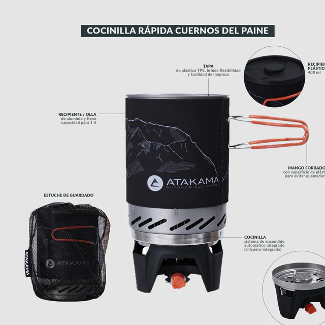 COCINILLA RÁPIDA ATAKAMA CUERNOS DEL PAINE - Imagen 9