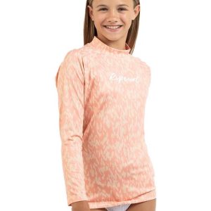 Lycra Rip Curl Script Rash Vest Junior