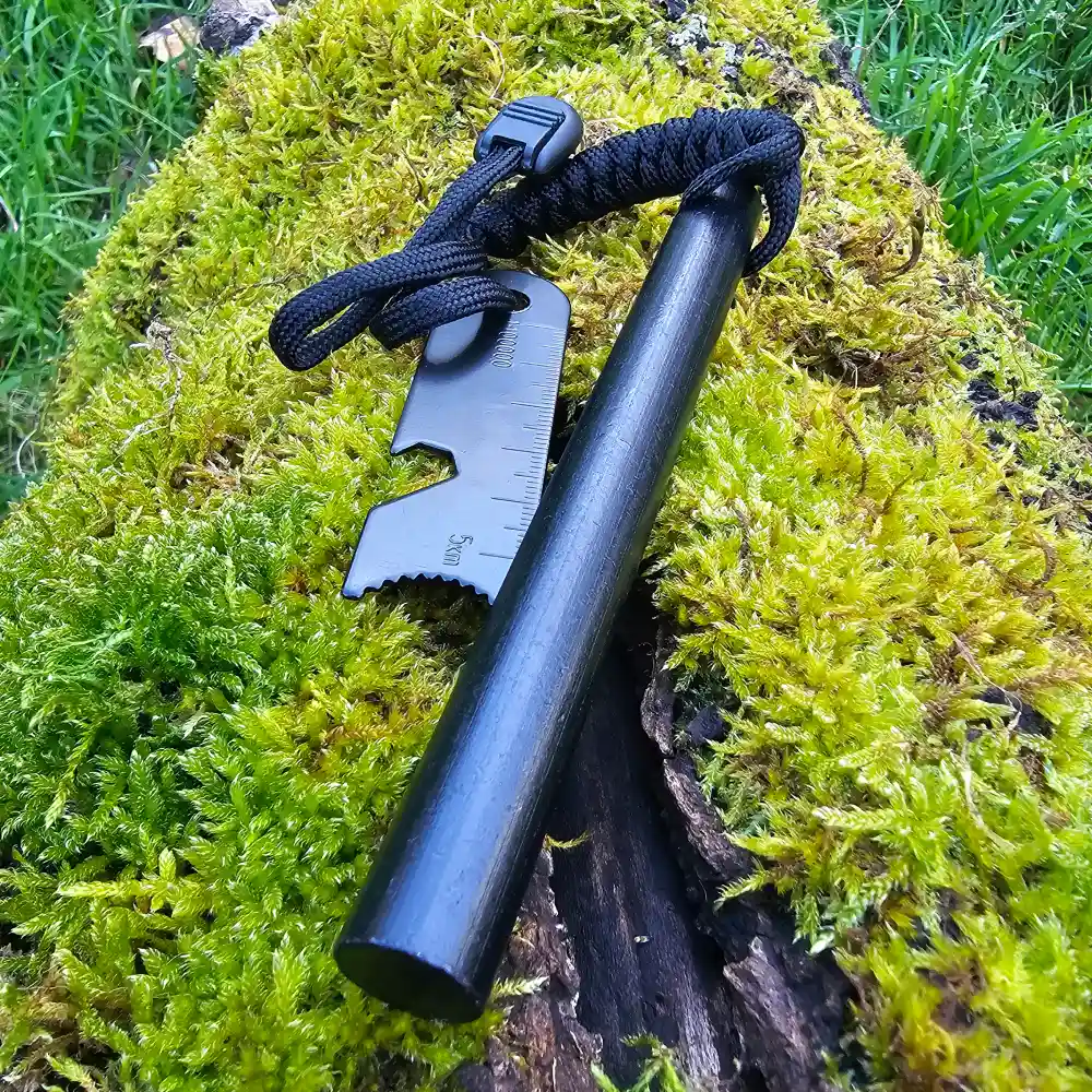 Pedernal XXL 130 mm con Cuerda Paracord. - Imagen 2