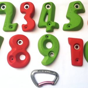 Numeros presas niños escalada Picky Holds