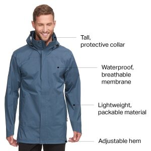 Marais rain azul chaqueta cortavientos impermeable Backcountry