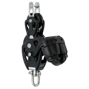 Polea violín con arraigo y mordaza Seldén PBB 60 cabo max 12 mm