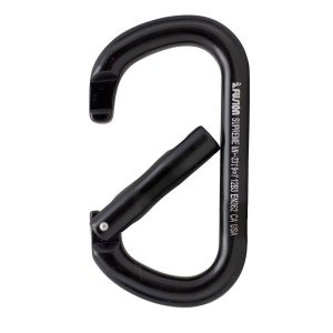 Supreme ovalado simple negro Mosqueton Fusion