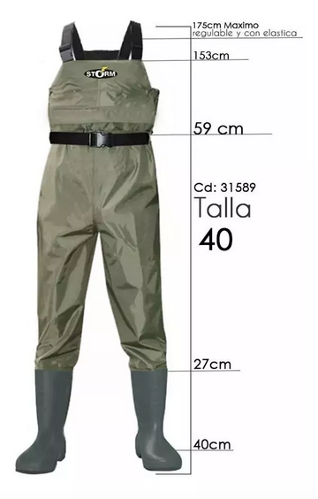 WADER IMPERMEABLE STORM PVC 420D - Imagen 5