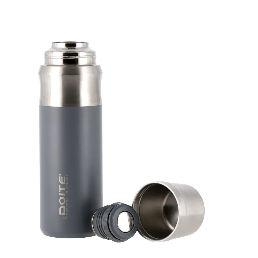 TERMO ACERO INOXIDABLE CRES 1 LT. GRIS DOITE - Imagen 4