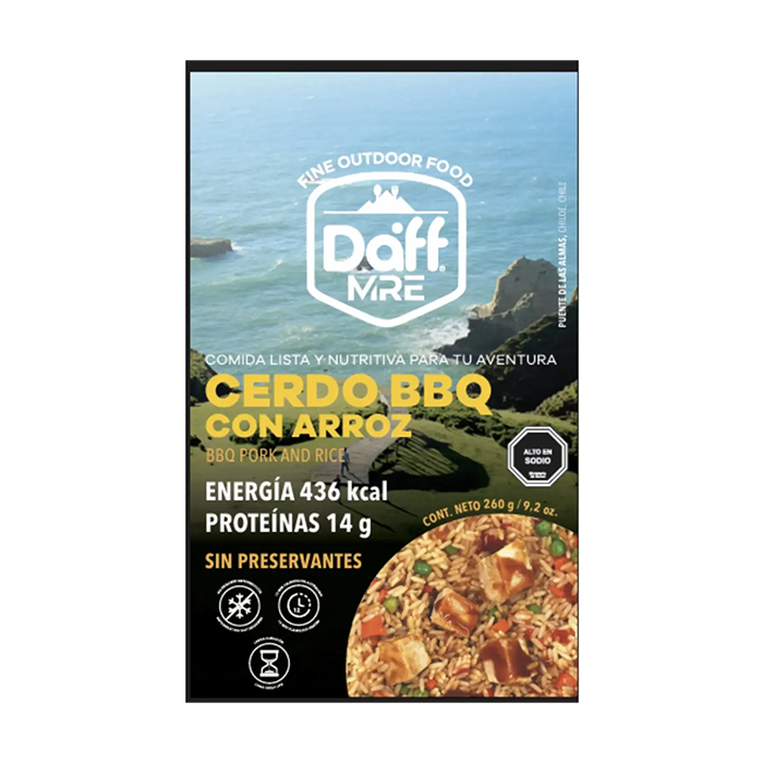 RACION DAFF CERDO BARBECUE CON ARROZ 260GRS - Imagen 2