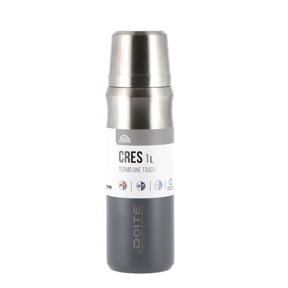 TERMO ACERO INOXIDABLE CRES 1 LT. GRIS DOITE