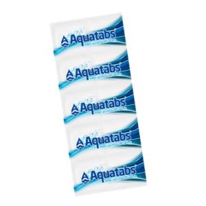 AQUATABS 49MG PASTILLAS PURIFICADORAS DE AGUA SOBRE 10 TABLETAS