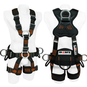 IN 8007-1AL* aluminio rescate 5 argollas con soporte lumbar arnes INSAFE