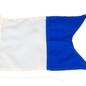 Bandera Submarinismo Alfa 30 x 20 cm