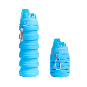 BOTELLA PLEGABLE 500 ML CELESTE