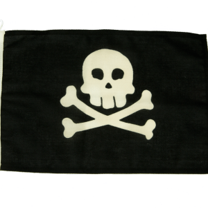 Bandera pirata de 30 x 20 cm