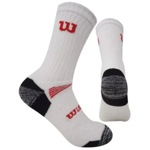 Calcetín Wilson Largo Felpa Blanco X3 Talla M/L