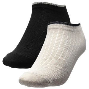 Calcetin 4F Negra Beige X2