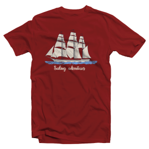 Camiseta marinera de corte clásico «Sailing Adventures»