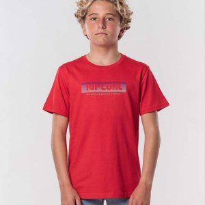 Camiseta Rip Curl El Mama niño Bright Red