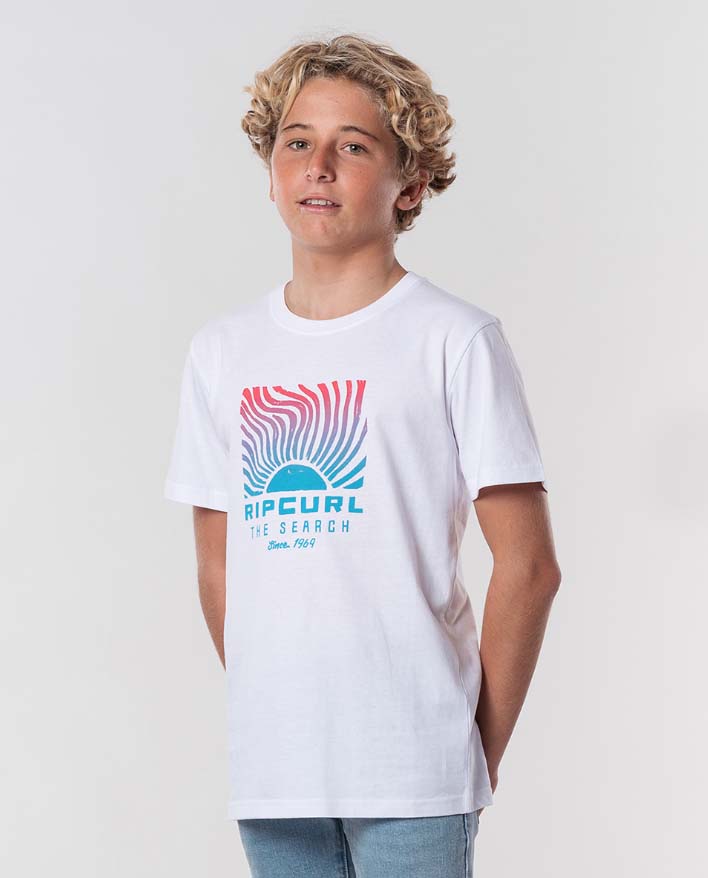 Camiseta Rip Curl Solar niño blanca