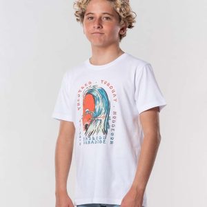 Camiseta Rip Curl Endless Paradise niño blanca