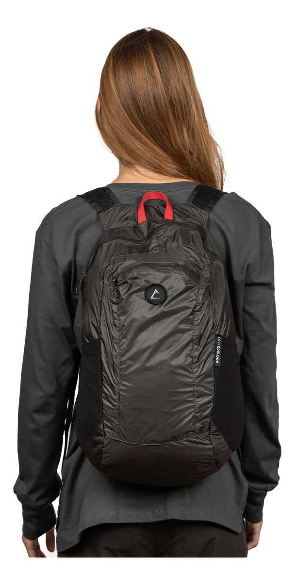 MOCHILA COMPACTABLE ATAKAMA POCHOCO 16 LT GRIS GRAFITO - Imagen 6