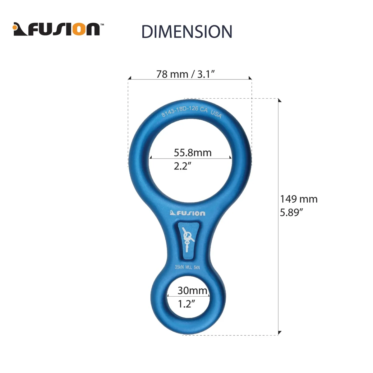 Deportivo Ocho descendedor Azul Fusion - Imagen 5