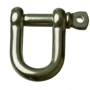 Grilletes rectos cortos de acero inoxidable