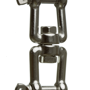 Grillete doble giratorio de acero inoxidable