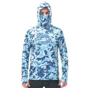 POLERA DE PESCA LOBO CAMUFLAGE UPF 50 TALLA XL