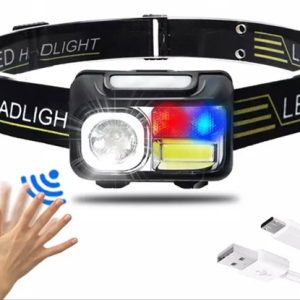 CY2089 Recargable con Sensor Linterna Frontal