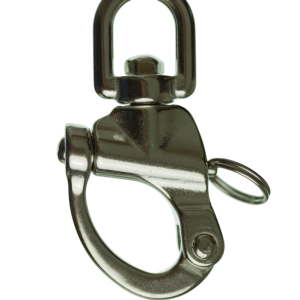 Mosquetón con giratorio de acero inoxidable