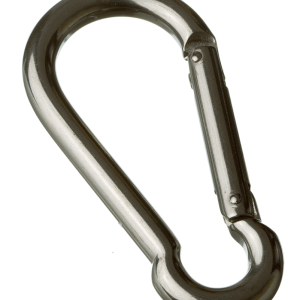 Mosquetón bombero gran apertura acero inoxidable