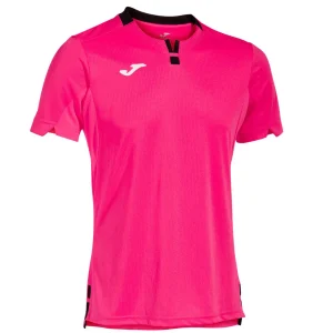 Polera Joma Ranking Fucsia Cuello Negro