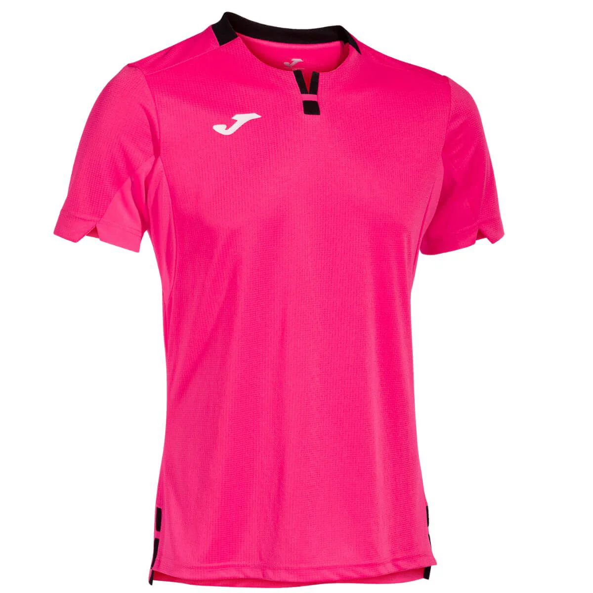 Polera Joma Ranking Fucsia Cuello Negro