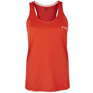 Polera Nox Mujer Tirantes Microperforada Team Roja Logo Blanco