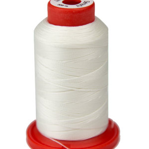 Hilo de poliester blanco mini cono de 300 m