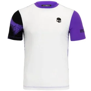 Polera Hydrogen Técnica Bicolor Spray Morada Hombre