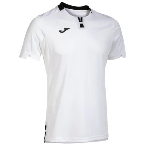 Polera Joma Ranking Blanca Cuello Negro