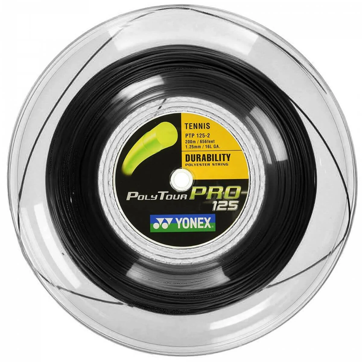 Rollo de Cuerda Yonex Poly Tour Pro Negro (200m)
