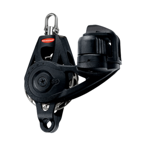 Polea Winch Ronstan RF56130 con arraigo y mordaza