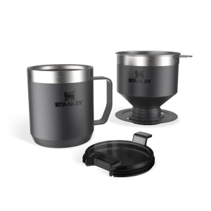 SET POUR OVER + TAZA CAMPING NEGRO
