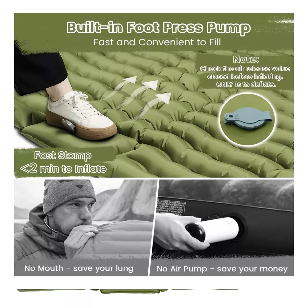 B. Colchoneta 2 plazas inflable - Imagen 4