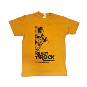 Escalada ready to rock mostaza camiseta Once