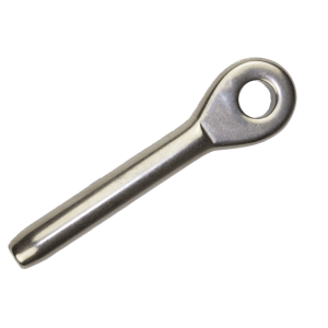 Terminal ojo para prensar de acero inoxidable