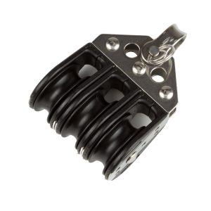 Polea triple Viadana de 38 mm para cabos de 10 mm