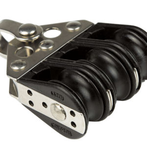 Polea triple Viadana 22 mm para cabos de 6 mm