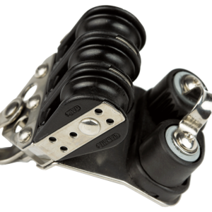 Polea triple con mordaza viadana de 22 mm