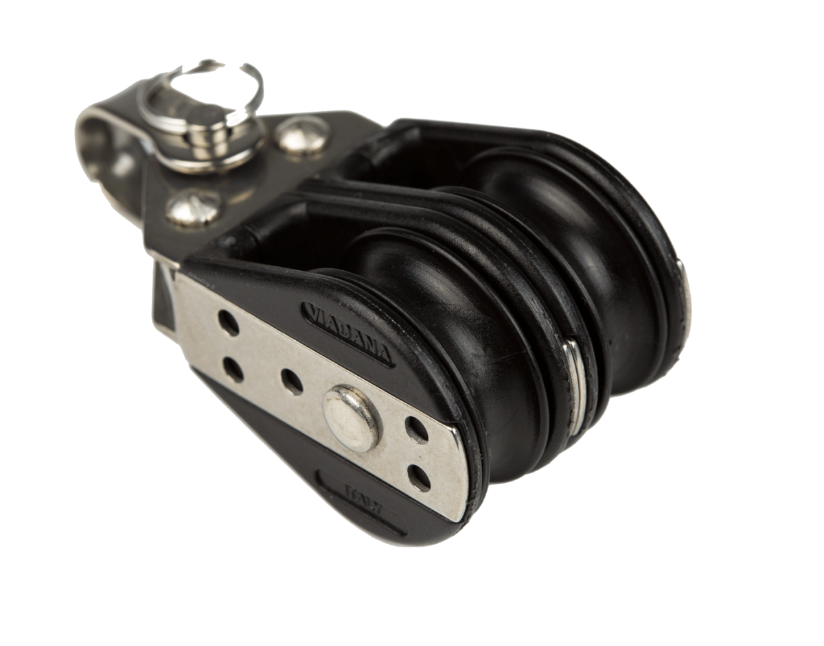 Polea doble barco Viadana para cabos de 8 mm