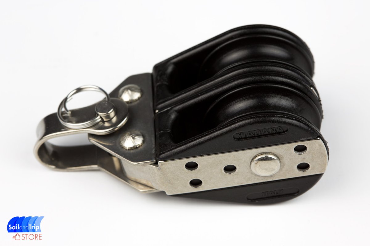 Polea doble barco Viadana para cabos de 8 mm - Imagen 3