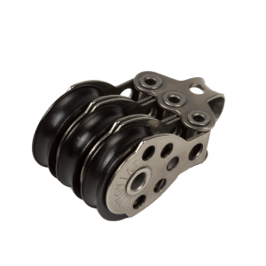 Polea triple Viadana 25 mm para cabos de 6 mm