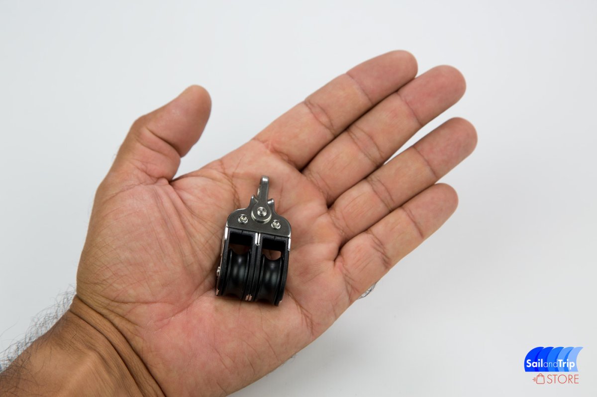 Polea doble con arraigo Ronstan RF20212 para cabos max 6 mm - Imagen 3